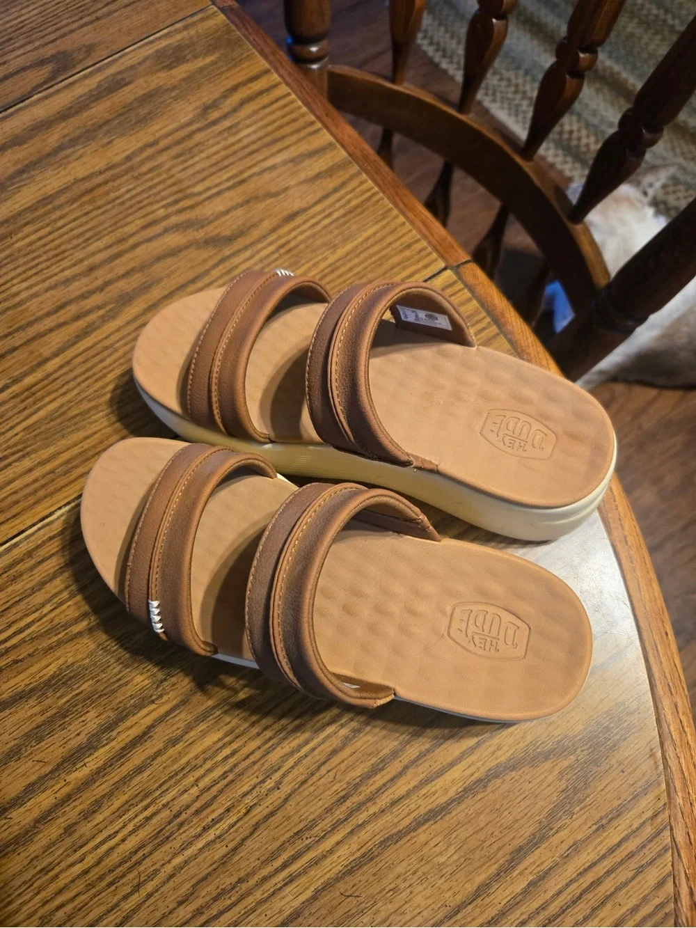 Hey Dude Cognac Brown Slip-On Austin Style